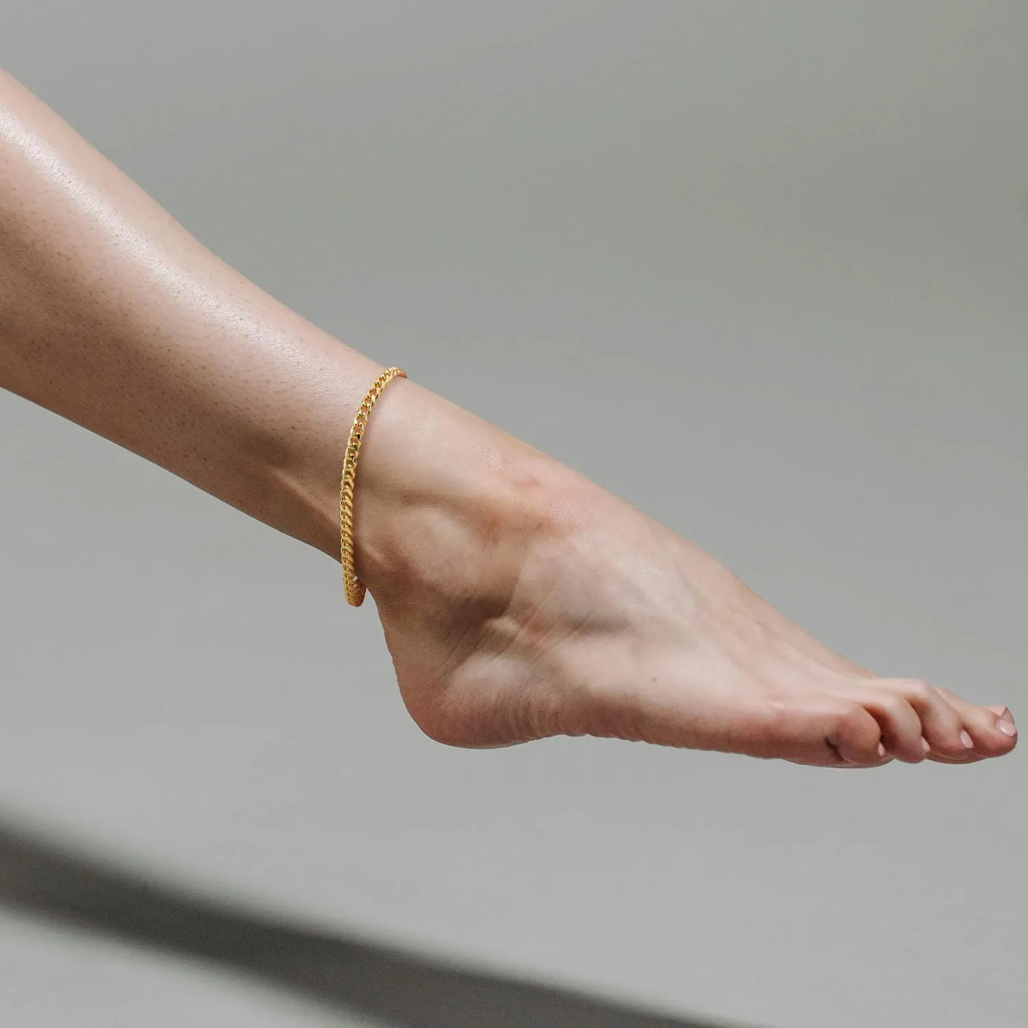 14K Gold Ankle Bracelets Gold Bracelets for Women The Style Of Hip-Pop Ankle Bracelet for Women Non Tarnish 9,10,11