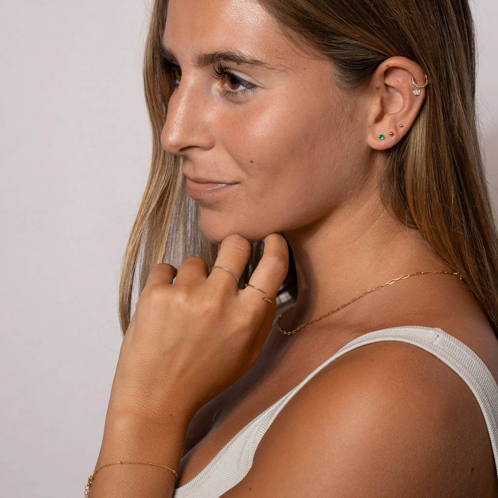 14K Solid Gold Twisted Rope Ring