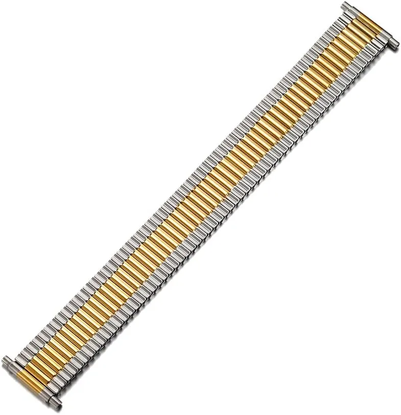 18-22mm Mens Stainless Steel Stretchy Expandable Watch Strap Bracelet