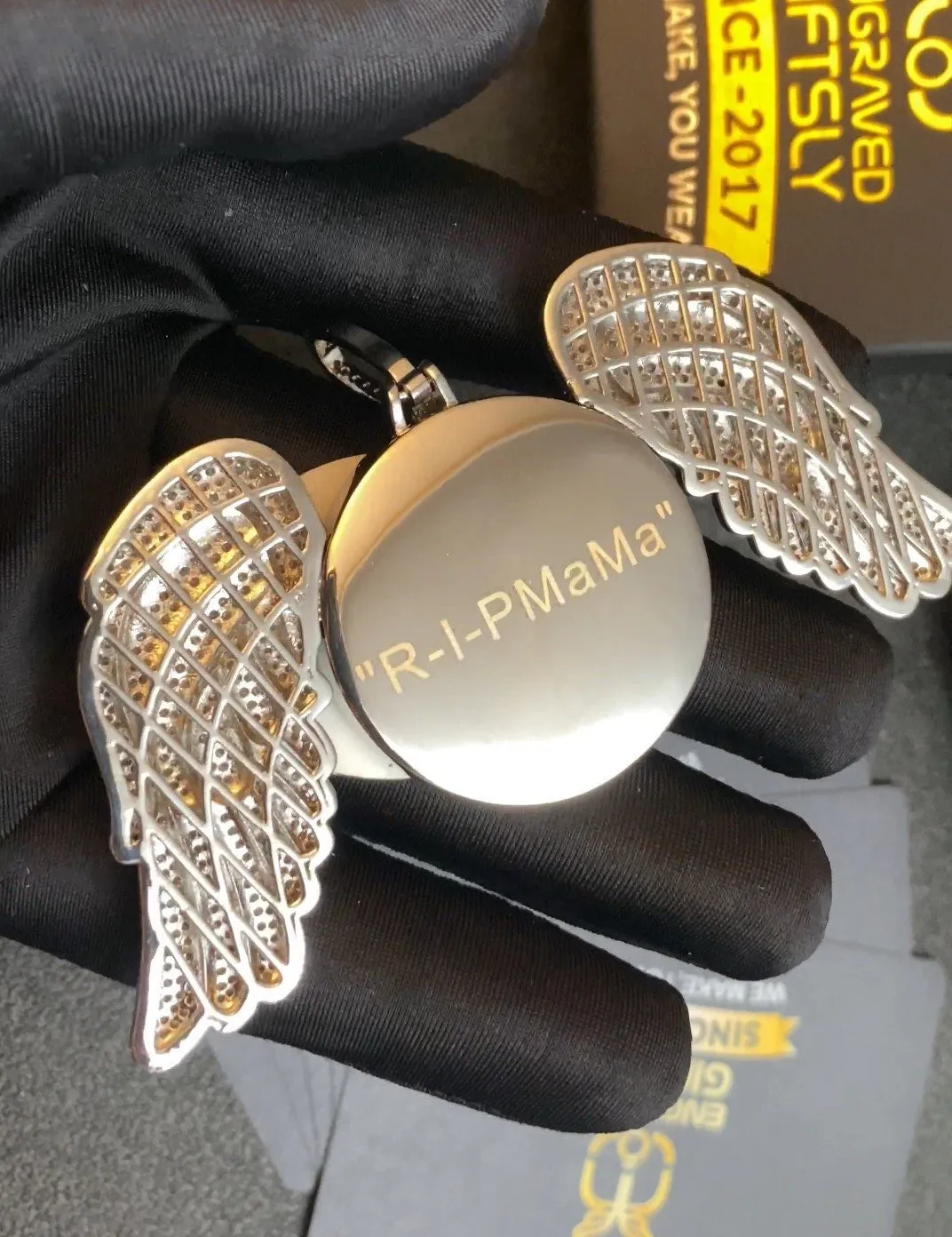 18k Gold Plated Angel Wing Necklace- Unique Gifts For Mom