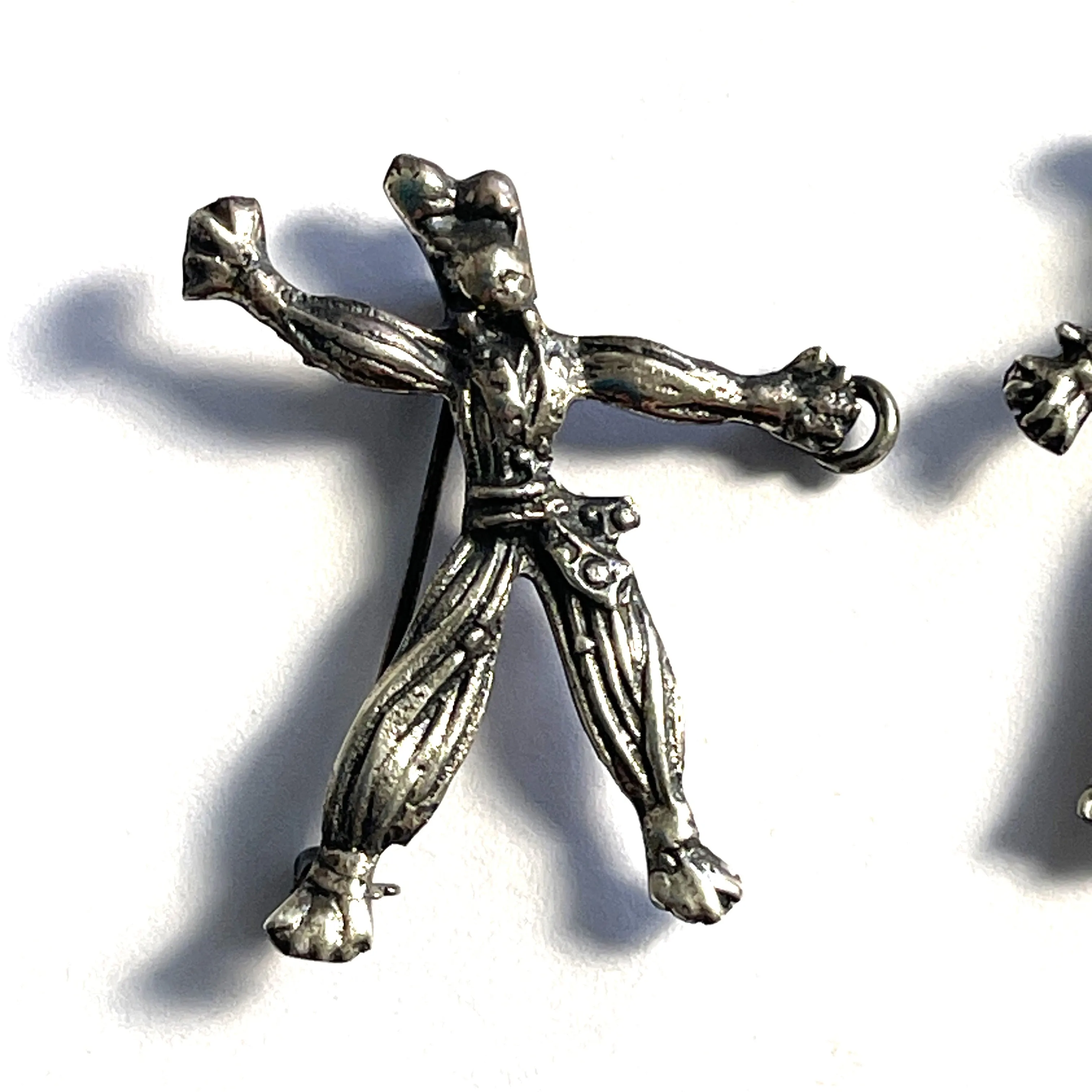 1950's Silver tone Ragdoll Scatter Pin Brooches