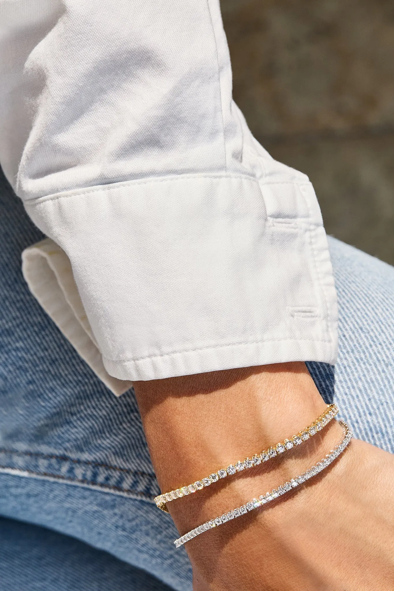 4.00ct   Claw Set Diamond Tennis Bracelet