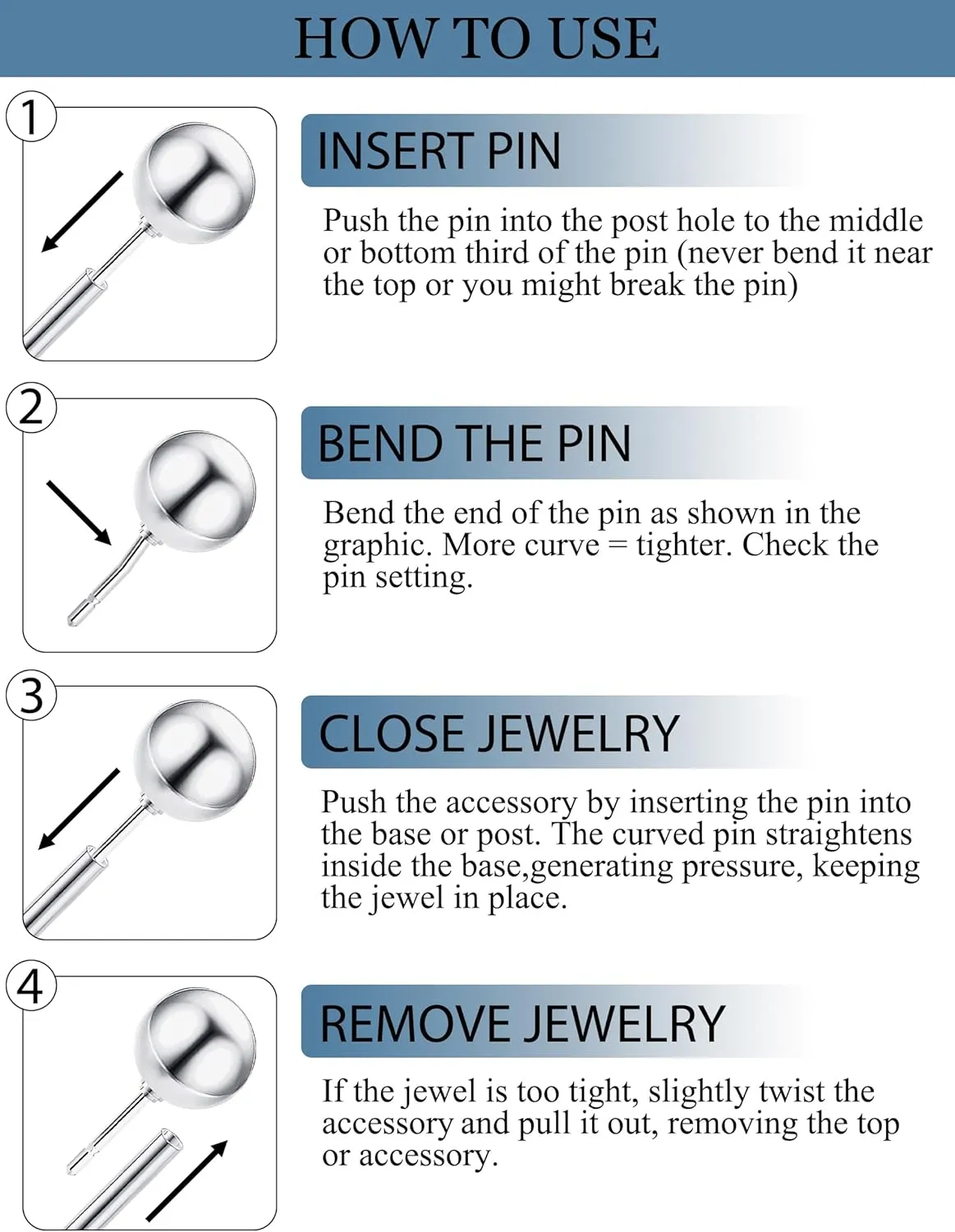 5 Pairs Flat Back Earrings Stud Gold Threadless Tragus Cartilage for Women Men 925 Sterling Silver Post 14K Gold Hypoallergenic Earring Set for Multiple Piercing Nose Medusa Piercing Jewelry 18G