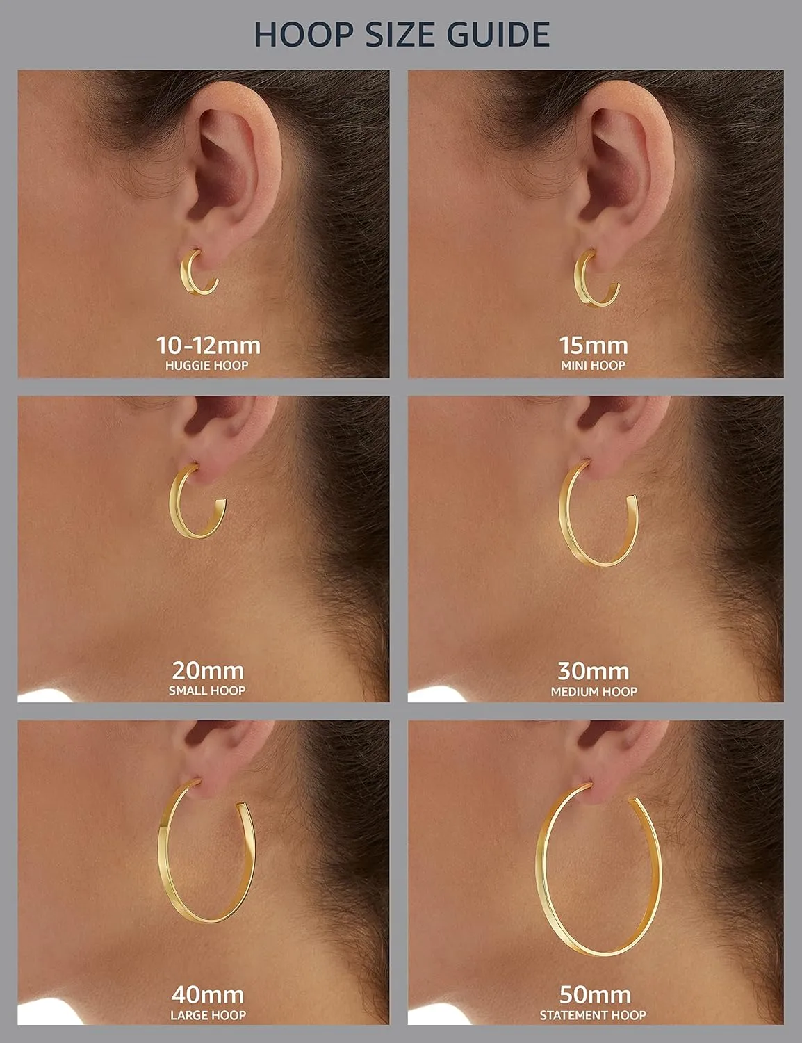 Amazon Essentials 14K Gold Plated Full Round Small Hoop Earrings for Women