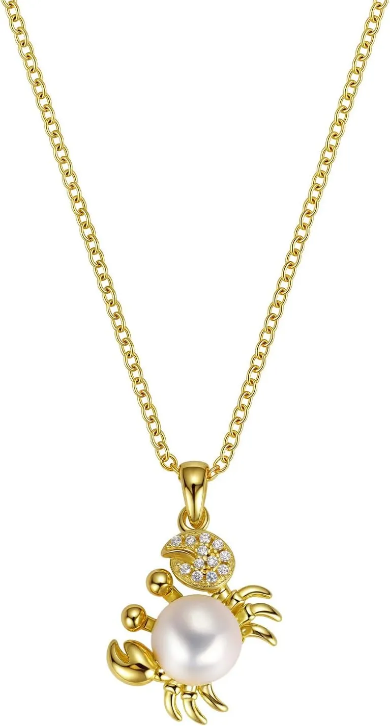 Beach Summer Necklace Jewelry for Women, 14K Gold Plated Boho Sea Pendant Trendy Hawaiian Tropical Jewelry for Summer Beach Vacation Holidays, Personalized Ocean Themed Gifts for Women Nature Lovers