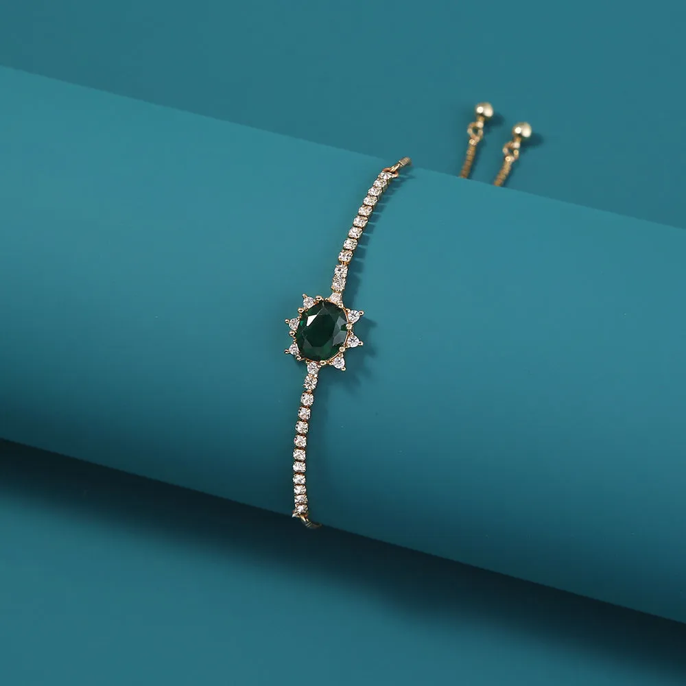 Beautiful Green Crystal Bracelet