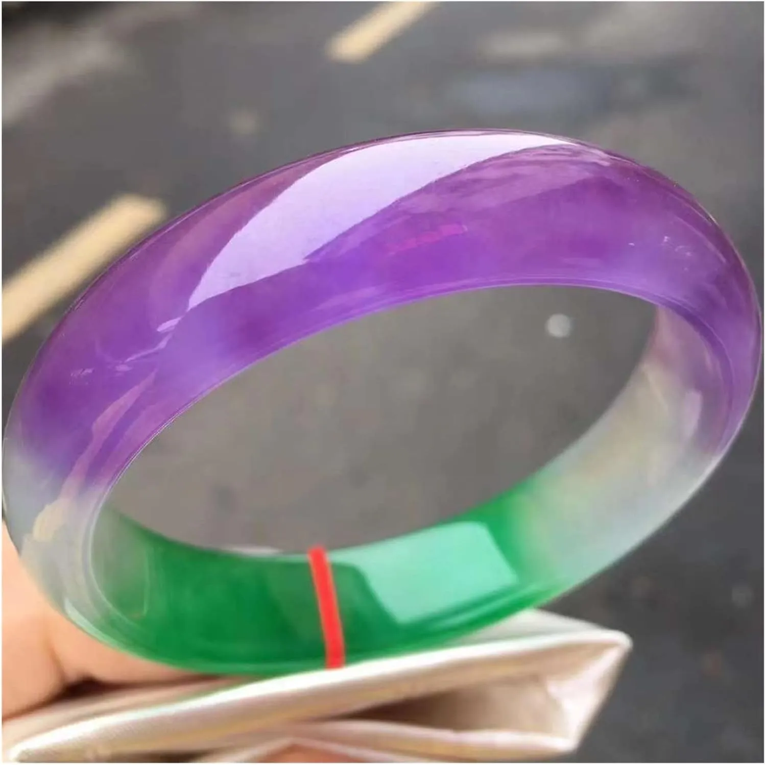 Bracelet Perfect Three Color Handring Exquisite Jade Bangle Jewelry FINE Good 1689 (Color : A, Size : 54-56mm)