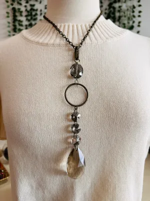 Cascading Crystal Vintage Style Necklace