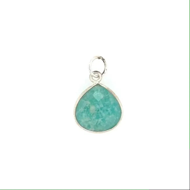 Channel Set Heart Shape Pendant