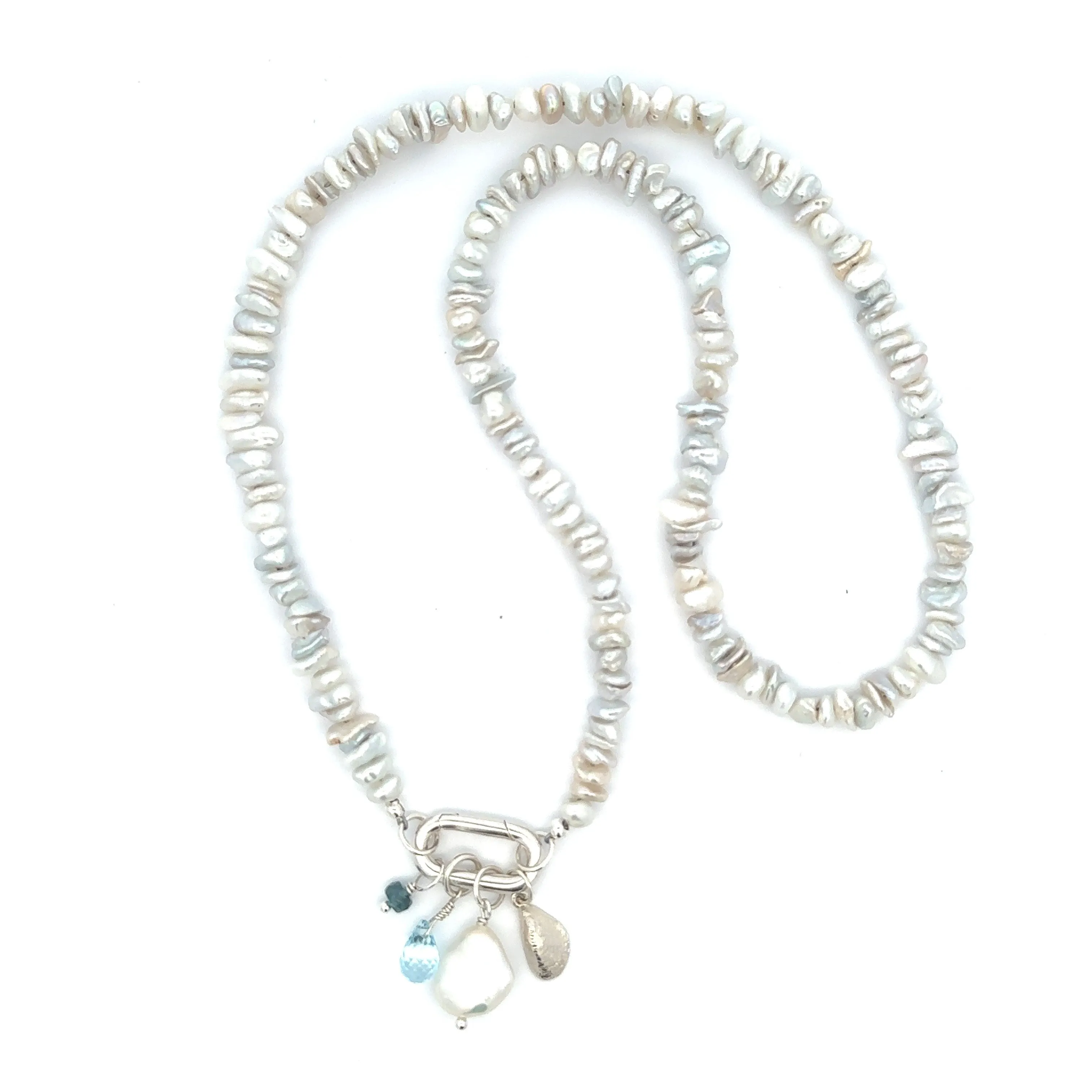 Claspless Medium Keishi Pearl Necklace