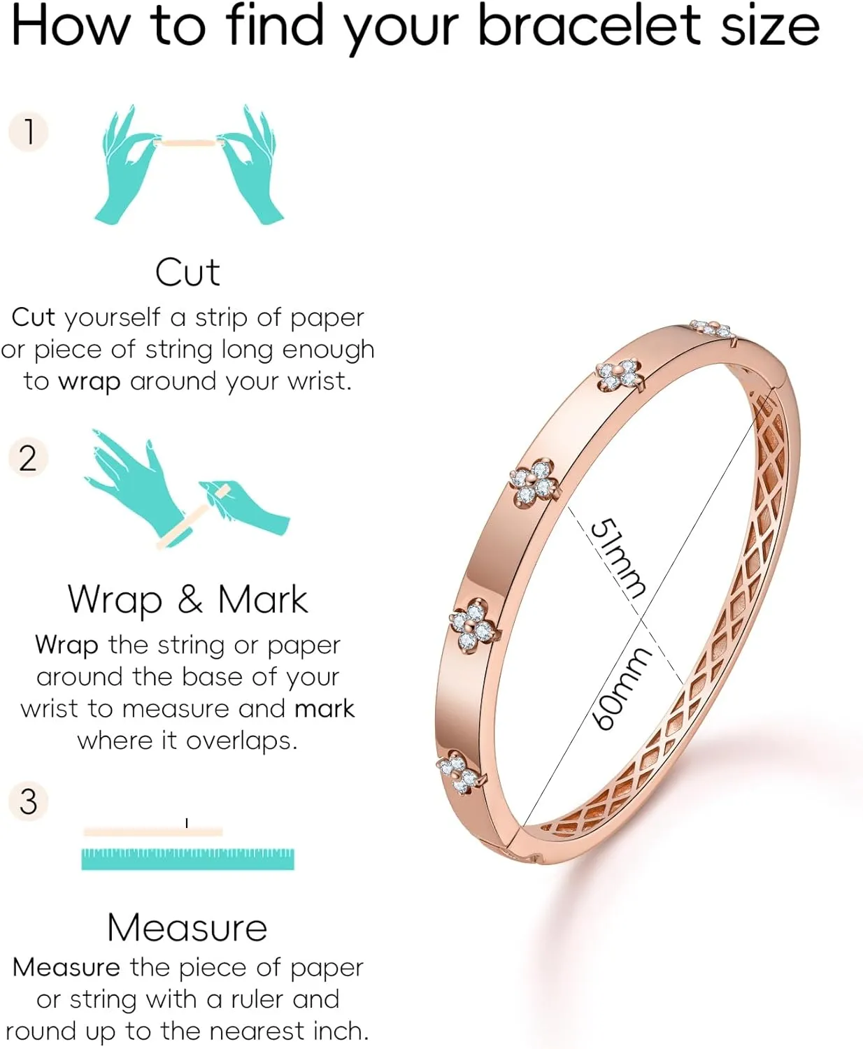 Clover Emerald/Moissanite Bracelets for Women Gifts | Premium Emerald and Moissanite (D Clolor VVS1 Clarity 3EX Cut) | S925 Sterling Silver Plated 18K Gold Stackable Non Tarnish