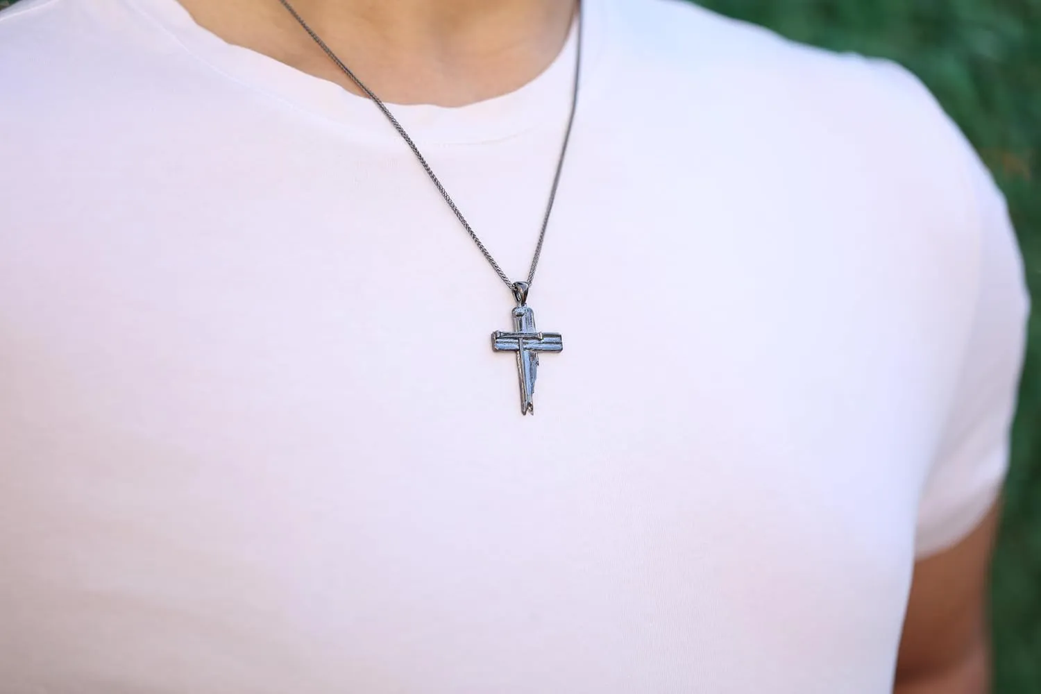 Cross Necklace for Men - Real 925K Sterling Silver Pendant, Timeless Symbol of Faith, Oxidized Silver Crucifix Necklaces