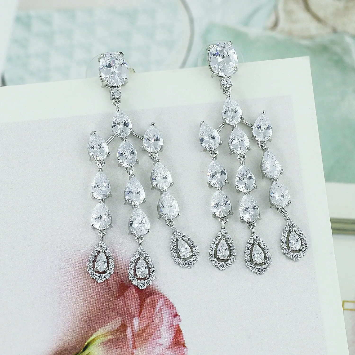 Cubic Zirconia  Earring Women Dangle Earrings CE10795