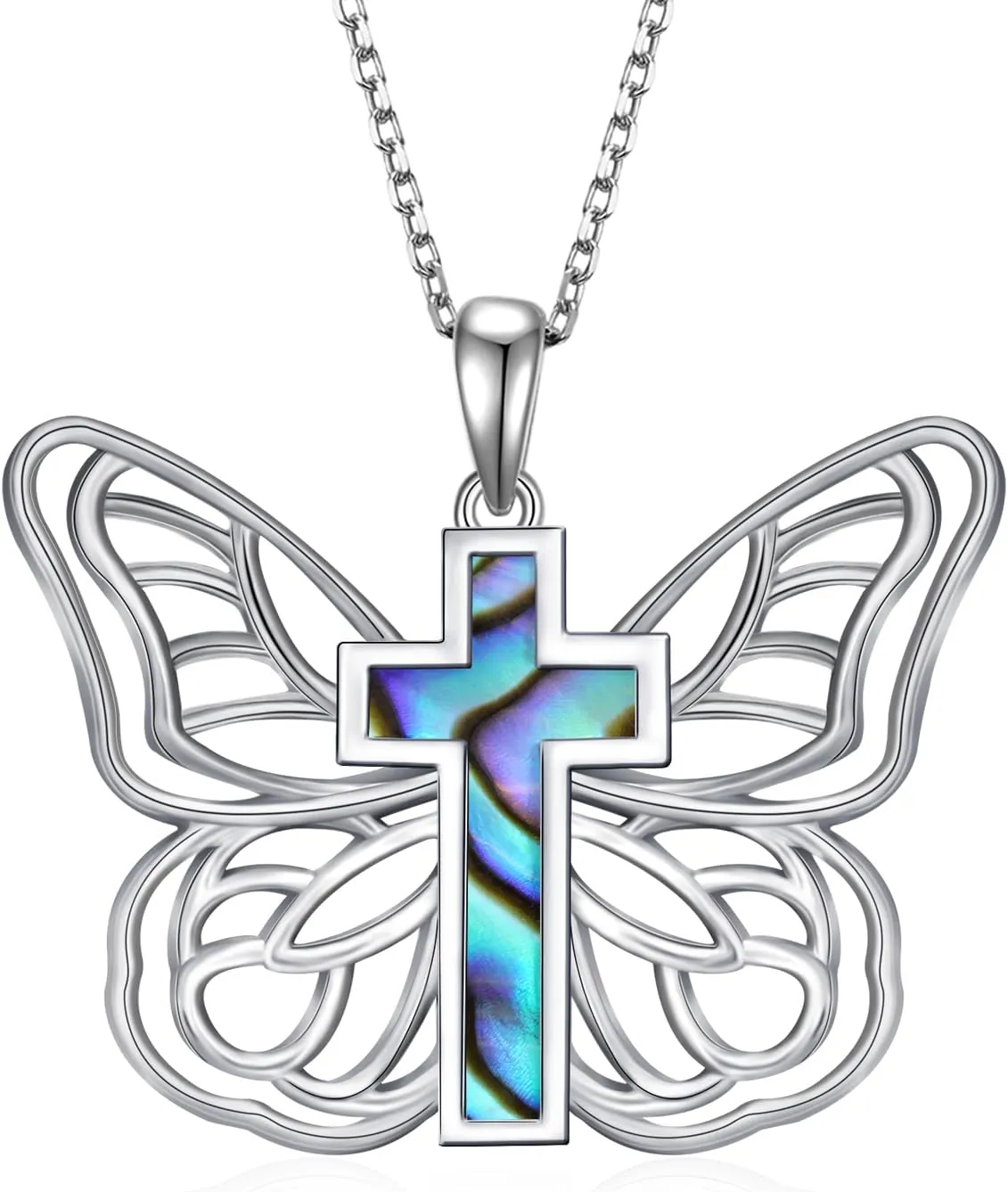 Dragonfly/Butterfly/Owl Necklaces for Women 925 Sterling Silver Moonstone Witch/Evil Eye/Celtic Cross Pendant Necklaces Boho Jewelry Gifts for Women