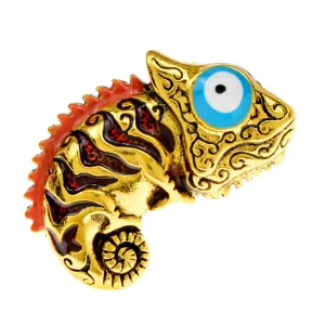 Enamel Chameleon Brooch Animal Pin Fashion Lizard Jewelry