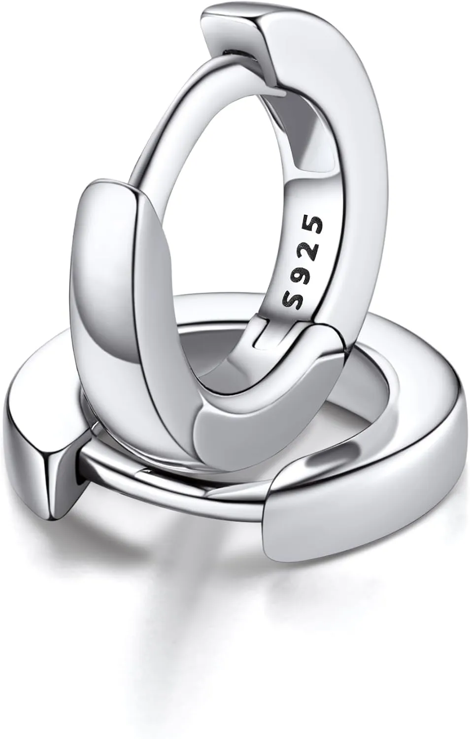 FaithHeart Sterling Silver Hoop Earrings for Women, Hypoallergenic Huggie Hoop Earrings Lightweight Small Cartilage Earrings Hoop Earring Dainty Everyday Earrings 6/8/10/12/14/15/16/18/20mm