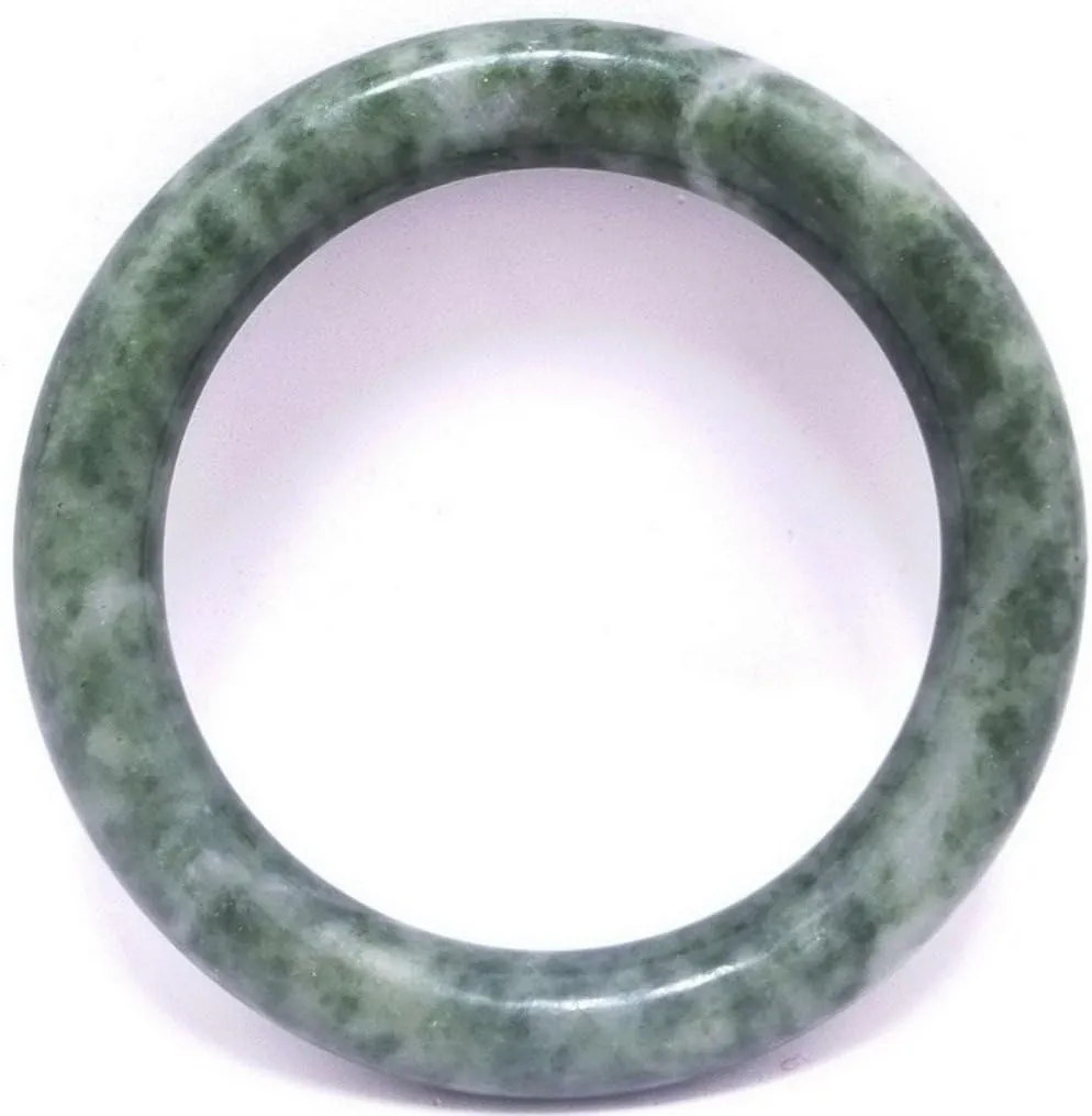 Feng Shui Import Round Inside Slip on Jade Bangles