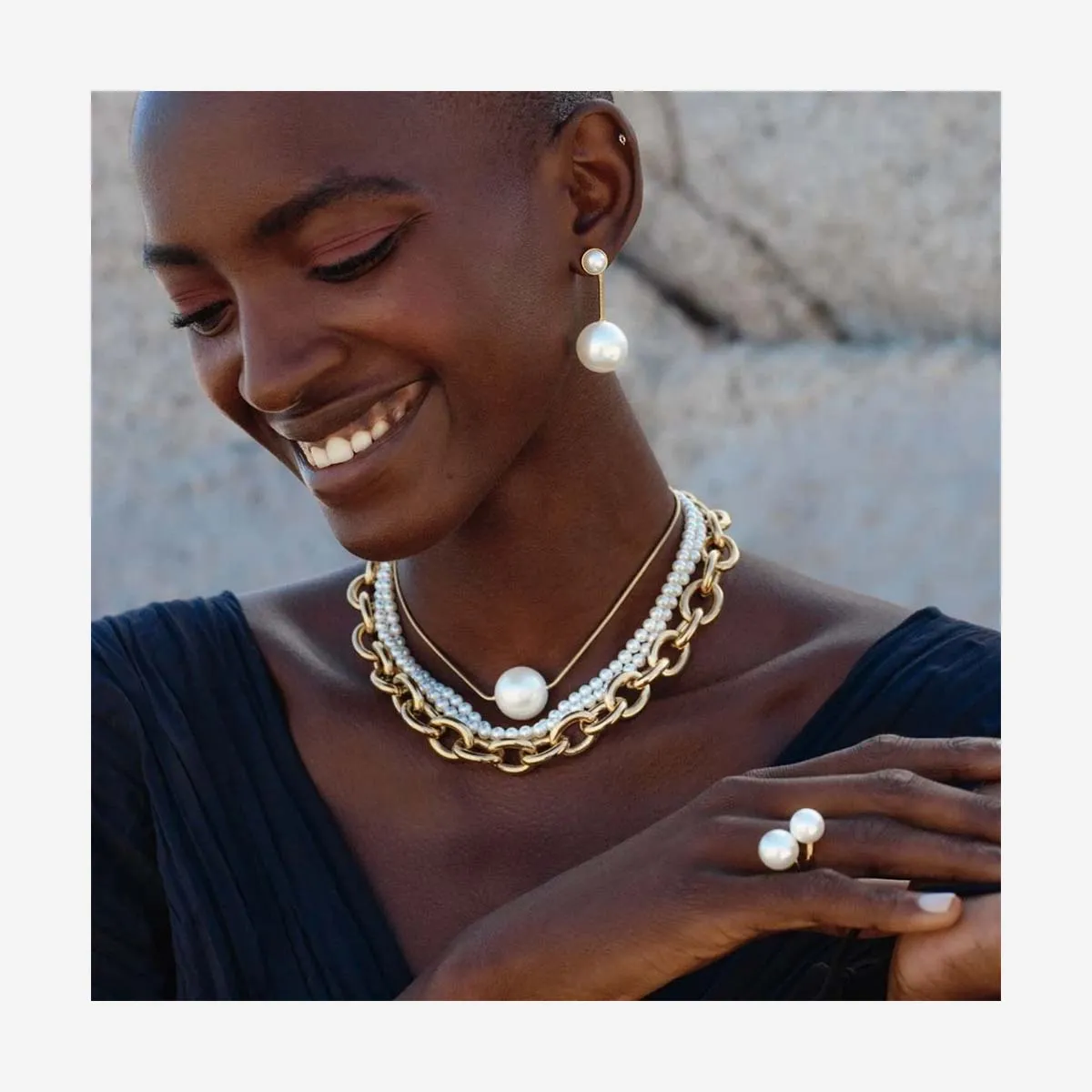 GLOBE NECKLACE MAXI GOLD