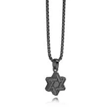 Italgem Matte Polish Star of David Necklace