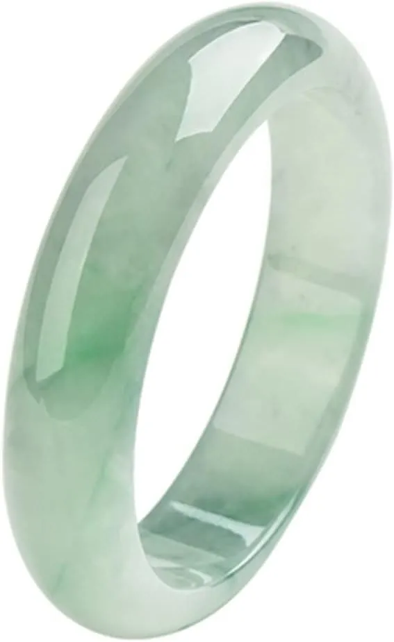 Jade Bangles Handcarved Jadeite Exquisite Bracelets Jewelry Accessories Fine Gift Handicraft /1791 (Color : A, Size : 54-56mm)