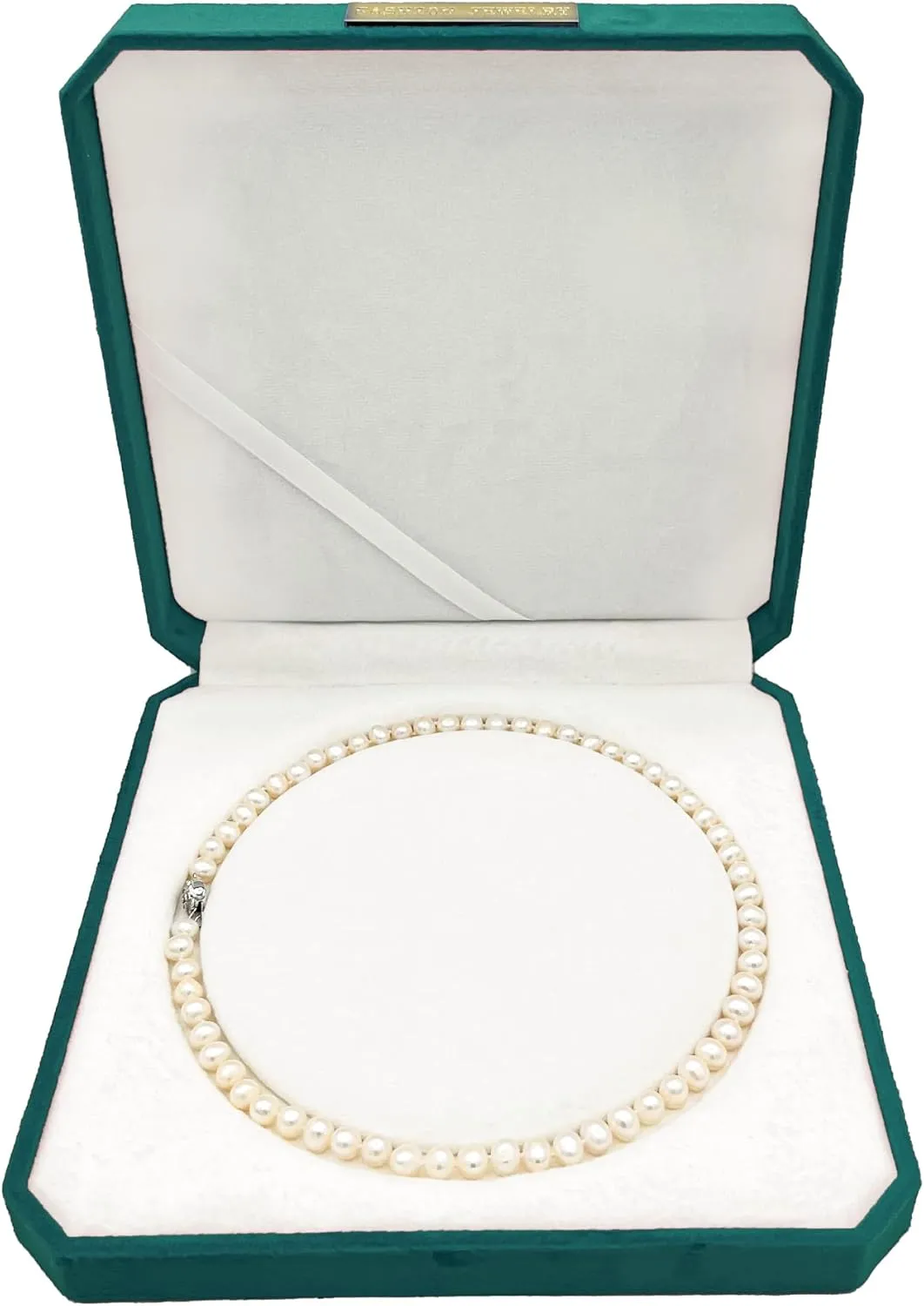 Jewelry Velvet Box Pearl Necklace Boxes for Jewelry Gift Boxes Display Case Wedding Jewelry Organizer Storage Holder Boxes (green)