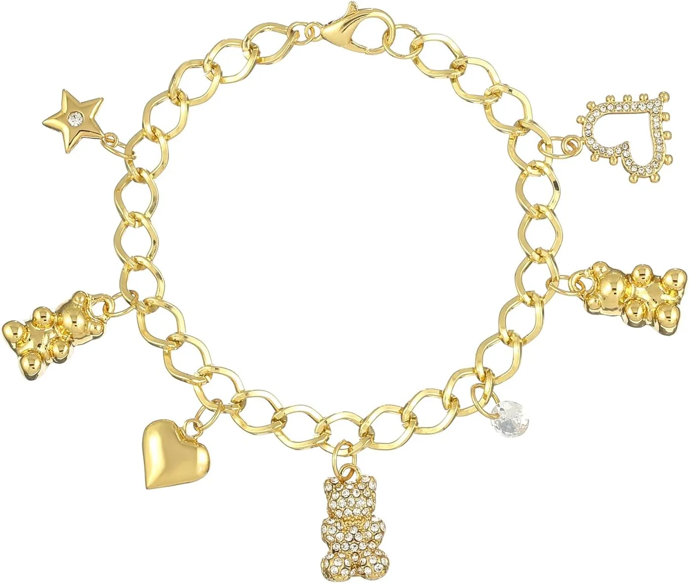 Madison Tyler Gummy Bear Bracelet | Gold Bracelets for Women | Charm Bracelets for Women | Cute Bear Bracelets Jewelry Gift for Women