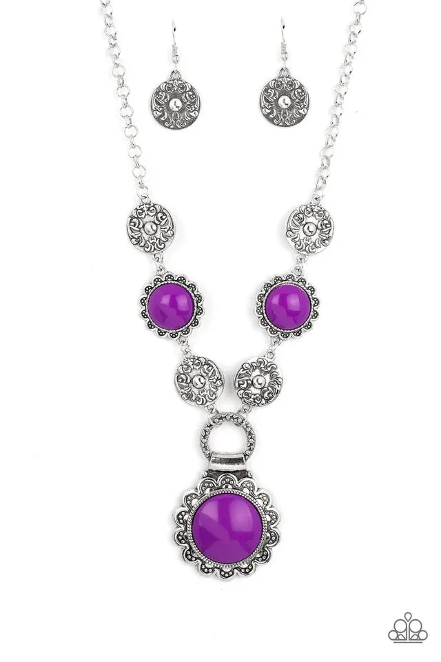 Paparazzi Necklace ~ Poppy Persuasion - Purple