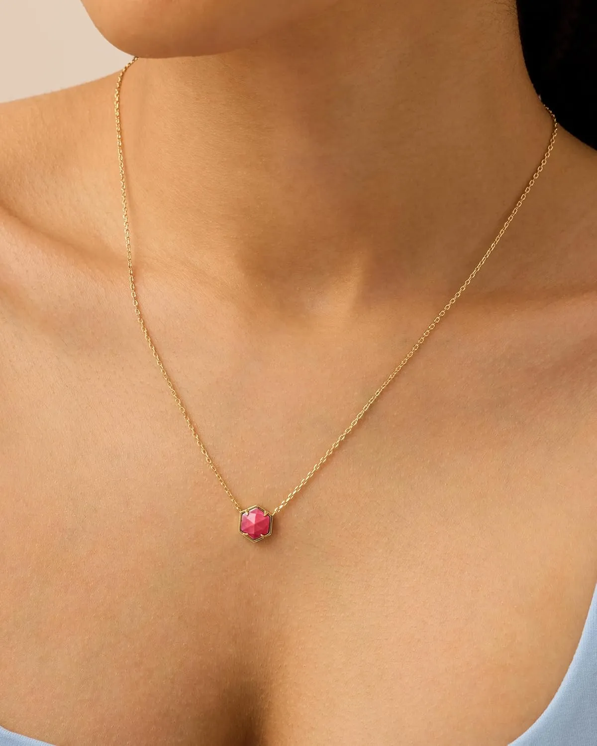 PAVOI 14K Gold Plated Gemstone Pendant Necklace | Dainty Chain Necklaces for Women | Amethyst, Onyx, Green Fluorite, Labradorite, Pearl, Rose Quartz, Agate, Sodalite, Turquoise Gemstone Pendants