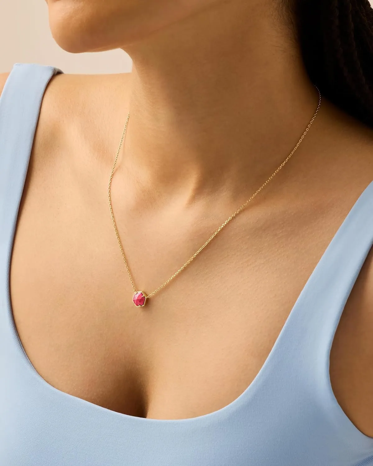PAVOI 14K Gold Plated Gemstone Pendant Necklace | Dainty Chain Necklaces for Women | Amethyst, Onyx, Green Fluorite, Labradorite, Pearl, Rose Quartz, Agate, Sodalite, Turquoise Gemstone Pendants