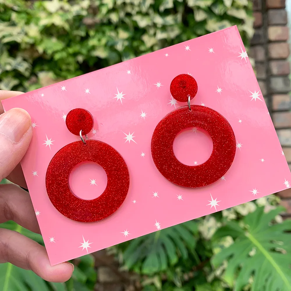 Retro Hoop Earrings