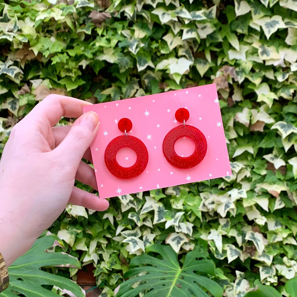 Retro Hoop Earrings