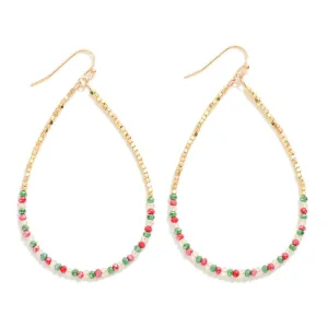 Sparkle Christmas Teardrop Earrings