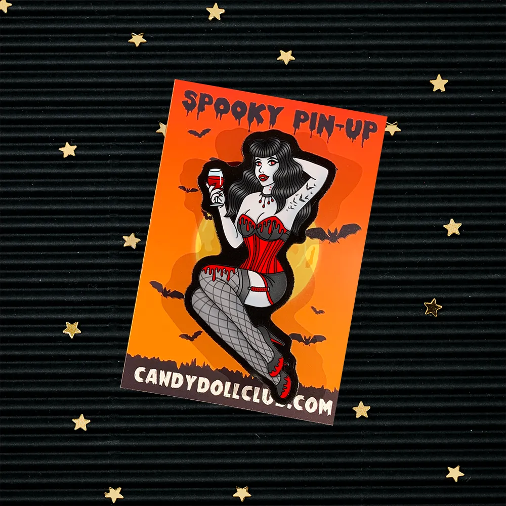 Spooky Pinup Brooches