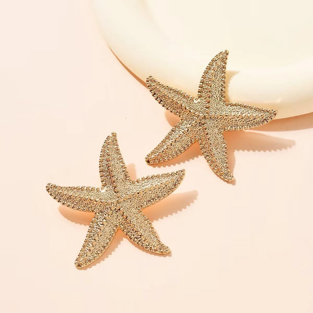 Starfish Earrings for Women Gold Starfish Stud Earrings Gold Statement Earrings Beach Dangle Earrings Ocean Accessories Jewelry Summer Outfits for Women