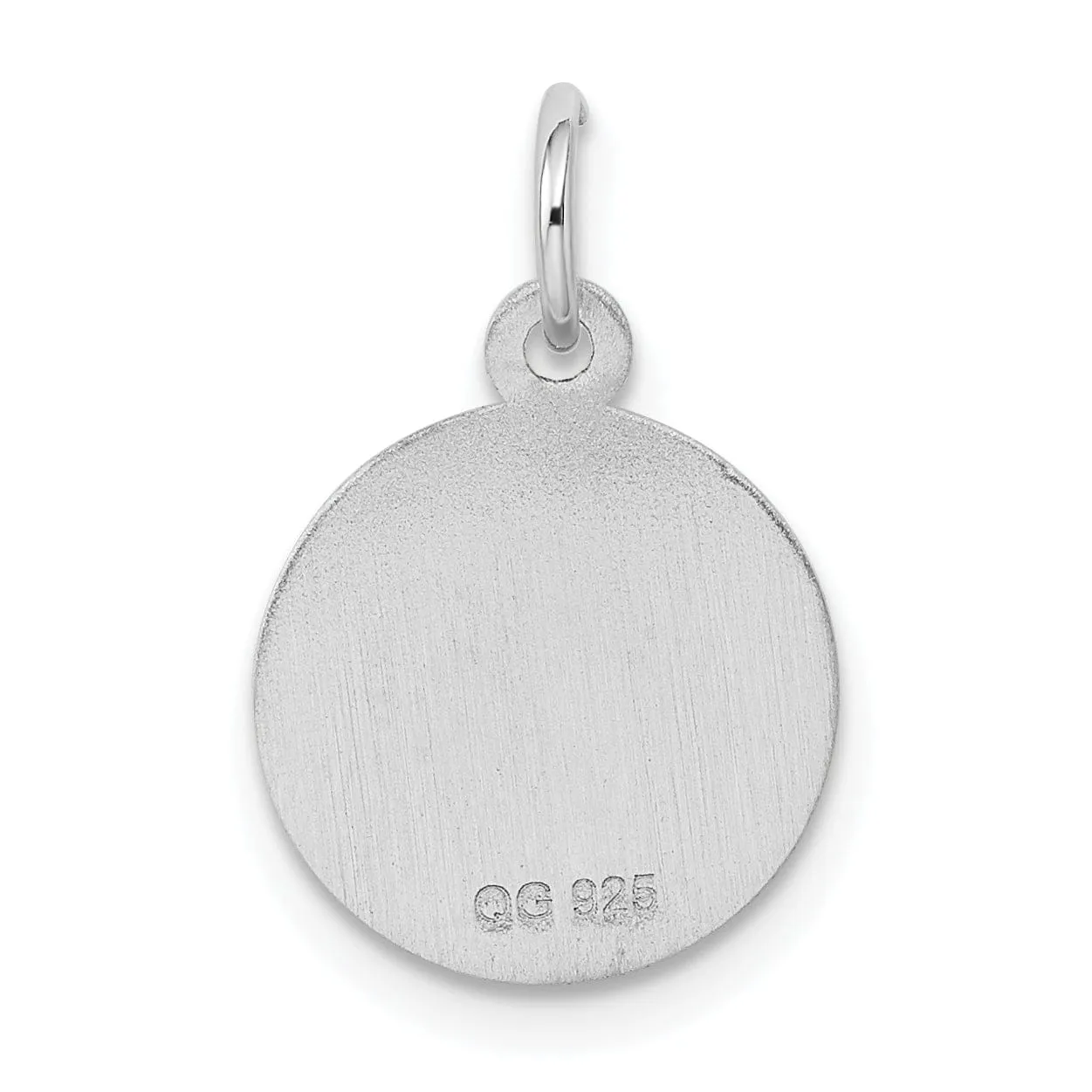 Sterling Silver Cross Disc Charm