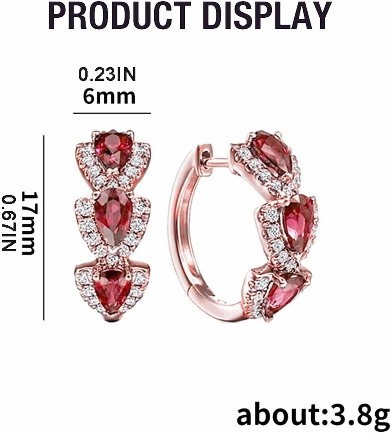 Sterling Silver Earrings For Women Gold Hoop Cubic Zirconia Huggie Birthday Wedding Valentines Day Her Soccer for