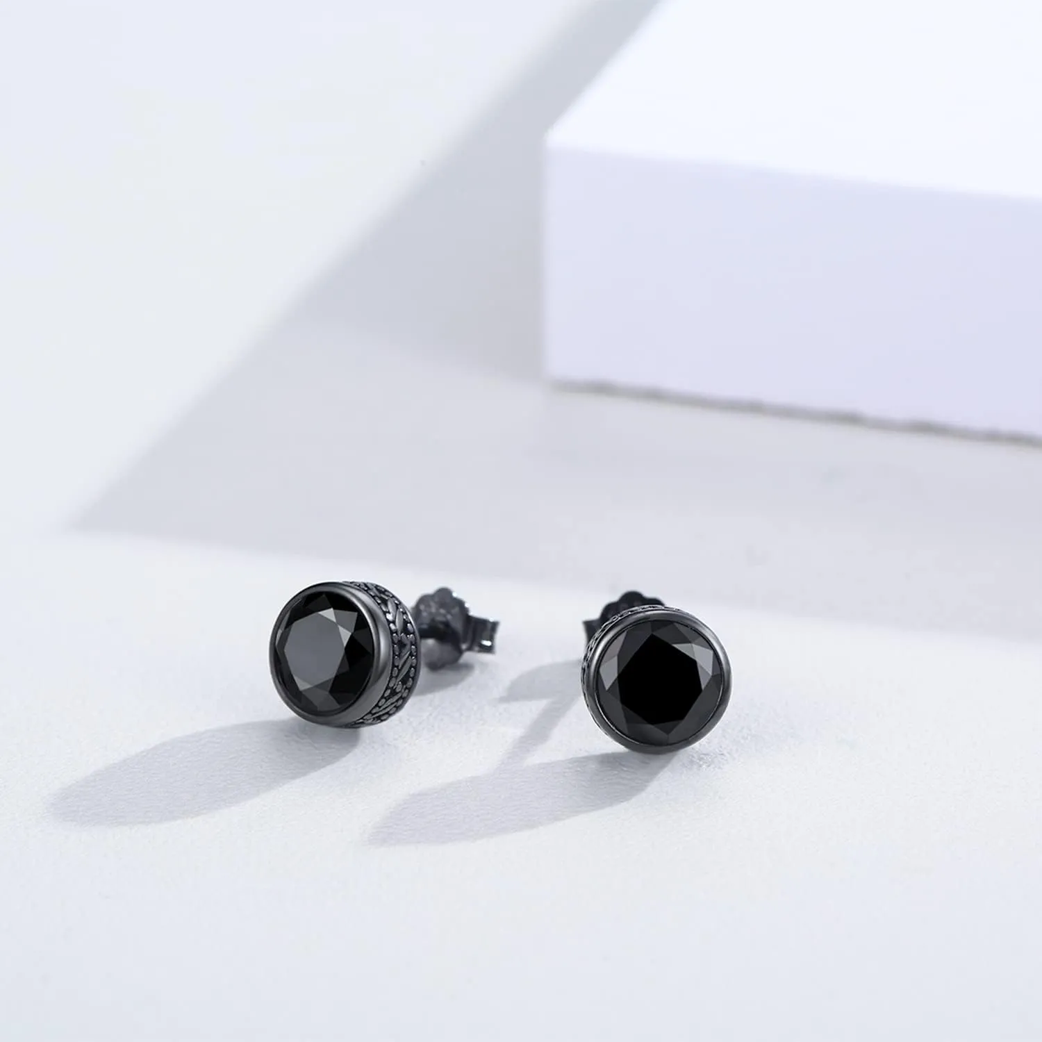 Stud Earrings 925 Sterling Silver Stud Earrings for Mens Womens Pierced Mens Earrings Jewelry Gift for Father's Day Gifts