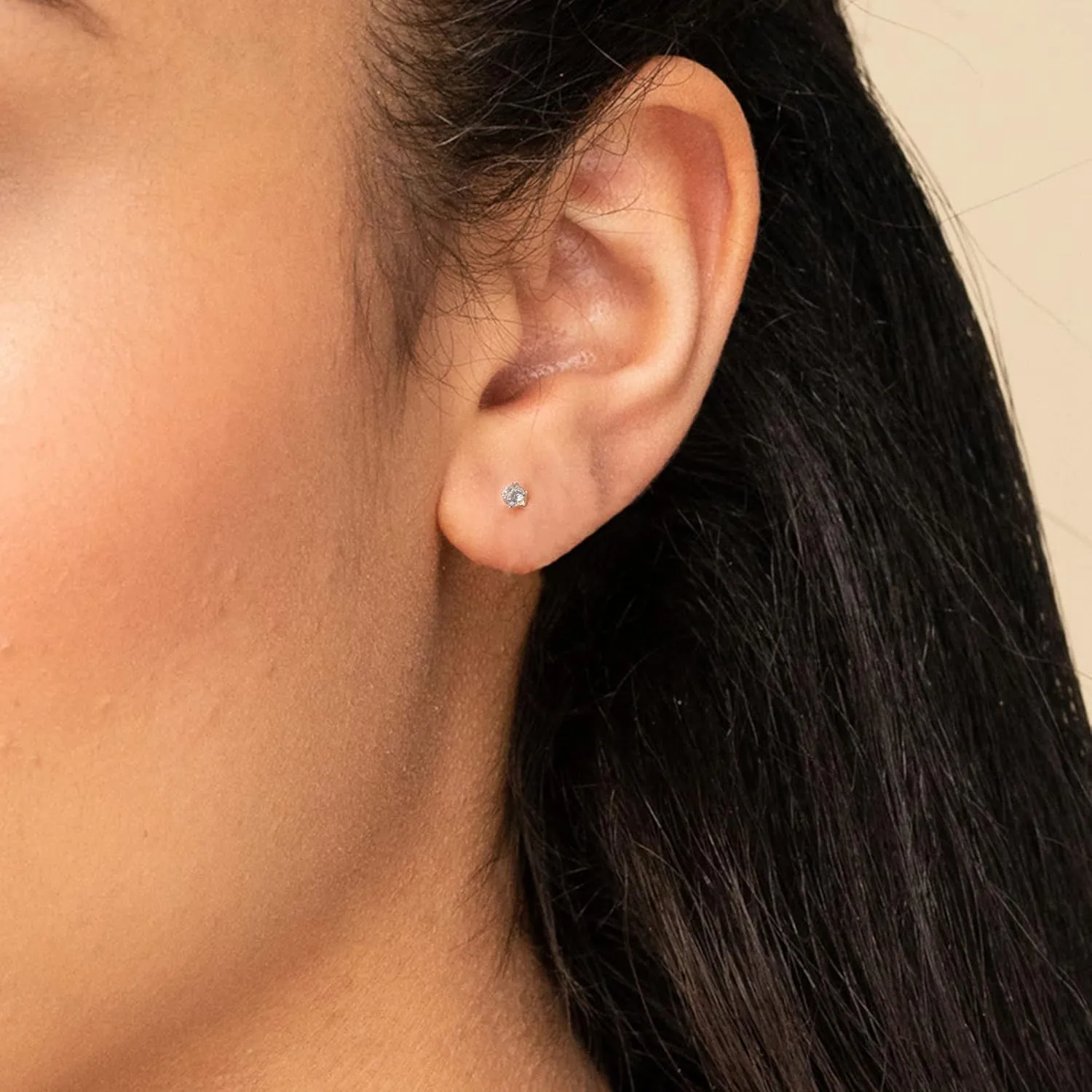 Stud Earrings for Women Stainless Steel Small Cubic Zirconia Stud Earrings Set for Women