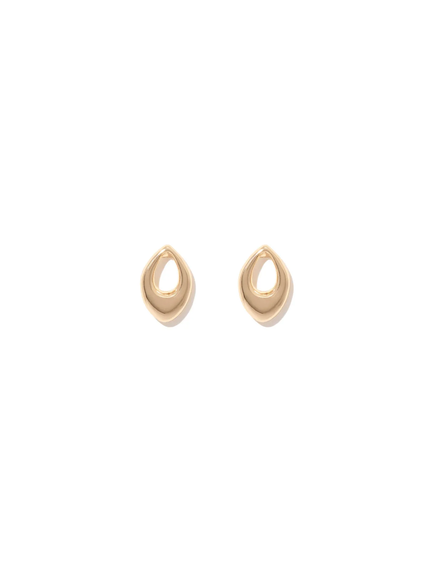 Tatum Cut Out Teardrop Stud Earrings