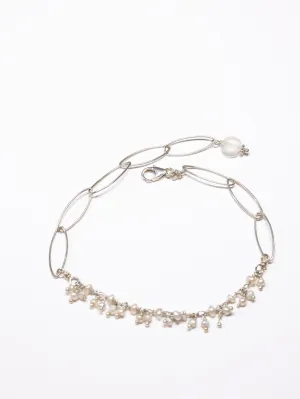 Tiny Pearls Fringe nh Bracelet Sterling Silver