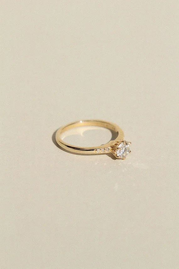 White Diamond Hazeline Solitaire