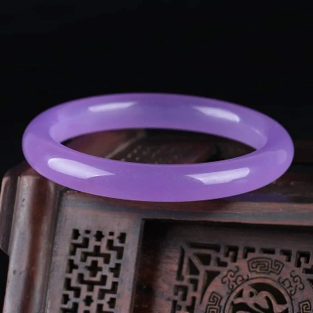 Women's Bracelet, Women's Bangle, Natural Bangle Purple Thin Round Jade Bangle, Women's Thin Bar Bangle Jade, Jewelry, Women's Bangle Bracelet,purple-60mm,